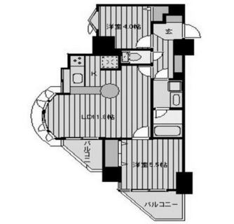 東京都文京区小石川２丁目 賃貸マンション 2LDK